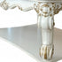 58" Pearl Rectangular Coffee Table with shelf