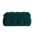 25" Green Velvet Tufted Storage Ottoman