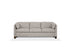 81" Light Gray Leather Sofa With Black Legs