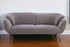 78" Gray Linen Sofa With Black Legs