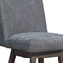 30" Gray Solid Wood Swivel Bar Height Bar Chair