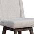 26" Taupe And Gray Solid Wood Swivel Bar Chair