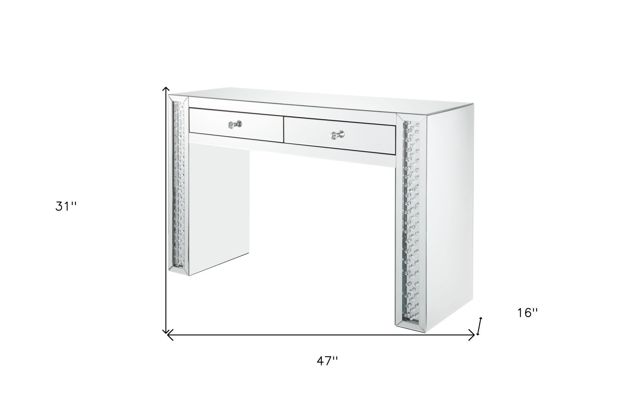 47" Mirrored Vanity Table