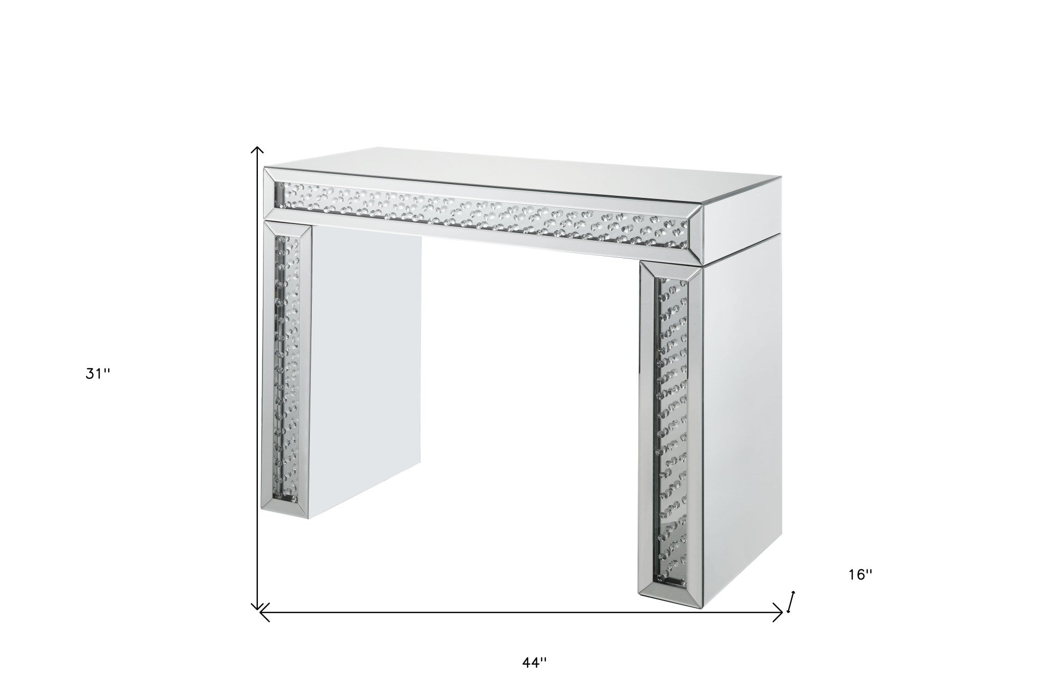 44" Mirrored Vanity Table