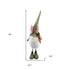 29" Green and White Fabric Easter Standing Gnome