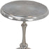 25" Aluminum Metal Textured Round Top End Table