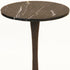 19" Black Marble Round End Table