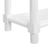 Set Of Two 24" White Wood Rectangular End Tables With Shelf