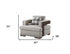 40" Light Gray Fabric And Walnut Arm Chair