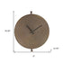 15" Circle Bronze Metal Analog Wall Clock