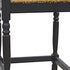 29" Natural And Black Solid Wood Backless Bar Height Bar Chair