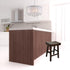 25" Espresso Solid Wood Backless Counter Height Bar Chair