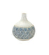 Set Of Three 6" Polyresin Blue and White Round Table vase