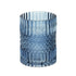 8" Crystal Glass Blue Round Table vase