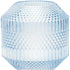 6.5" Crystal Glass Blue Round Table vase