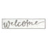 White Solid Wood Welcome Wall Decor