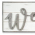 White Solid Wood Welcome Wall Decor