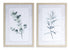 Set Of Two Gray Acrylic Leaf Wall Decor