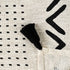 Black and White Woven Cotton Striped Throw Blanket