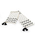 Black and White Woven Cotton Chevron Throw Blanket