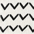 Black and White Woven Cotton Chevron Throw Blanket