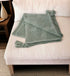 Cream Woven Cotton Solid Color Throw Blanket