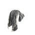 Black and White Woven Cotton Solid Color Throw Blanket