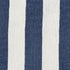 Blue and White Woven Cotton Striped Throw Blanket