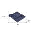 Blue Woven Cotton Solid Color Throw Blanket