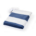 Blue and White Woven Cotton Striped Throw Blanket