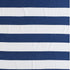 Blue and White Woven Cotton Striped Throw Blanket