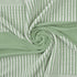 Green Woven Cotton Striped Throw Blanket