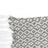 Gray and White Woven Cotton Geometric Throw Blanket