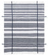 Blue and White Woven Cotton Striped Throw Blanket