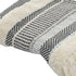 Cream Woven Cotton Herringbone Throw Blanket