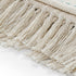 Cream Woven Cotton Striped Throw Blanket