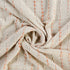 Cream Woven Cotton Striped Throw Blanket