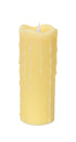 Set of Two Yellow Flameless Pillar Candles