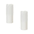 Set of Two White Flameless Pillar Candle