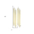 Set of Four Beige Flameless Taper Candle