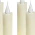 Set of Four Beige Flameless Taper Candle