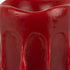 Set of Two Red Flameless Pillar Candles