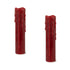 Set of Two Red Flameless Pillar Candle