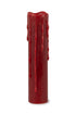 Set of Two Red Flameless Pillar Candle