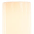 8" White with Orange Flame Flameless Designer Candle