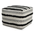 18" White 100% Cotton Ottoman