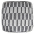 18" Gray 100% Cotton Ottoman