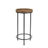 Set of Three 29" Black And Brown Round End Tables