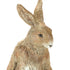 Set Of Two 7" Brown and White Polyresin Rabbit Figurine