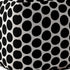 17" Black Cotton Polka Dots Pouf Cover